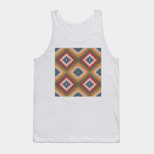 Kilim ,, Navajo , Aztec , Southwest Digitized Pattern Tank Top